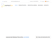 Tablet Screenshot of inpratex.com
